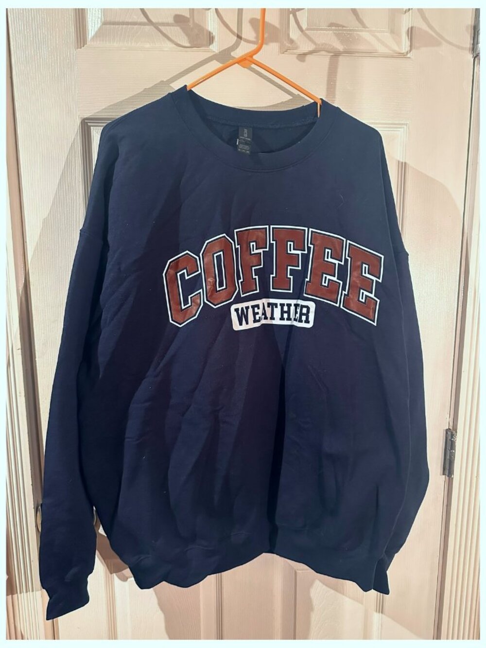 "COFFEE WEATHER" Sweatshirt Men Women Unisex Size 2XL by Gildan Activewear NWOT